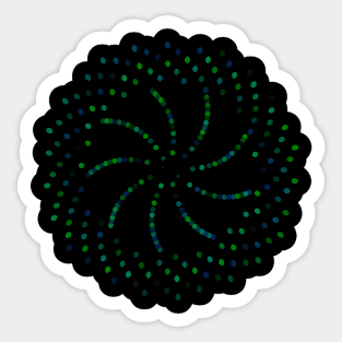 Phyllotaxis Spiral Flower Sticker